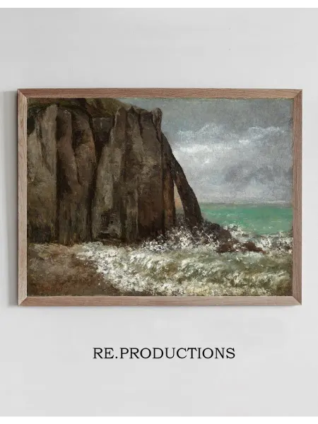 Re.productions Постер Strand von Etretat - Gustave Courbet