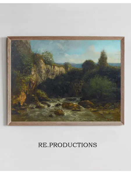 Re.productions Постер Les Gorges De La Loue - Gustave Courbet