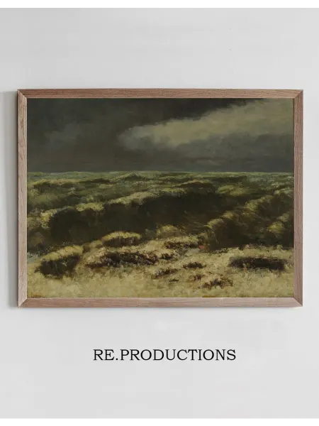 Re.productions Постер Mer Orageuse - Gustave Courbet