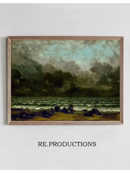 Re.productions Постер The Sea - Gustave Courbet