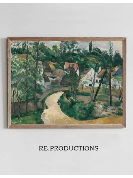 Re.productions Постер Turn in the Road - Paul Cézanne
