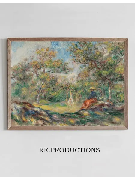 Re.productions Постер Femme Dans Un Paysage - Pierre-Auguste Renoir