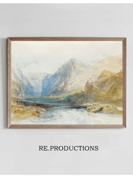 Re.productions Постер The Domleschg - Joseph Mallord William Turner