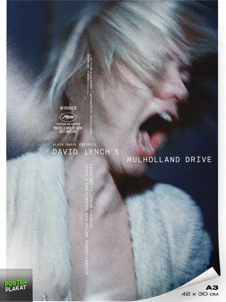 Постер Плакат Постер к фильму Малхолланд Драйв Mulholland Drive Линч А3