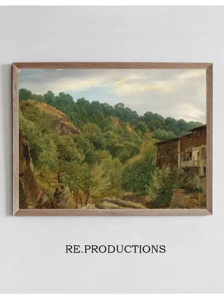 Re.productions Постер Paysage D’auvergne - Théodore Rousseau