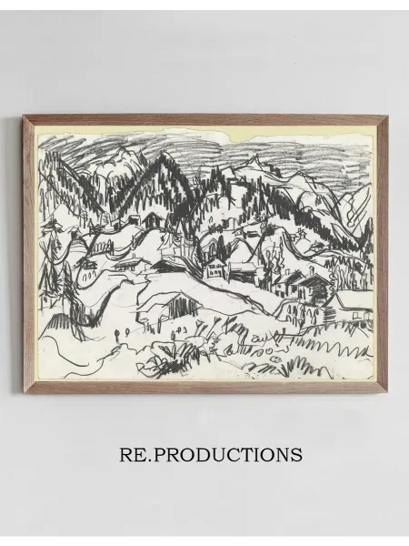 Re.productions Постер Frauenkirch - Ernst Ludwig Kirchner