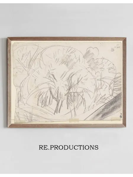 Re.productions Постер Group of trees - Ernst Ludwig Kirchner