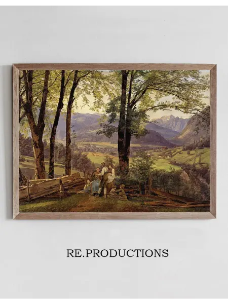 Re.productions Постер View of Ischl - Ferdinand Georg Waldmüller