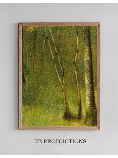 Re.productions Постер The Forest at Pontaubert - Georges Seurat