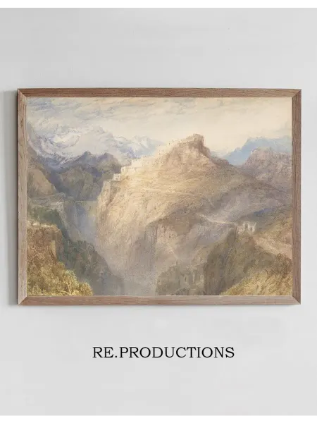 Re.productions Постер The Fort of - Joseph Mallord William Turner