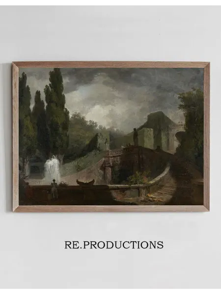 Re.productions Постер The Grand Staircase of the - Jean-Honoré Fragonard