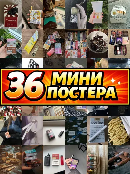 Бумажный дом Fun Минипостеры 36 шт Пачки Сигарет Эстетика