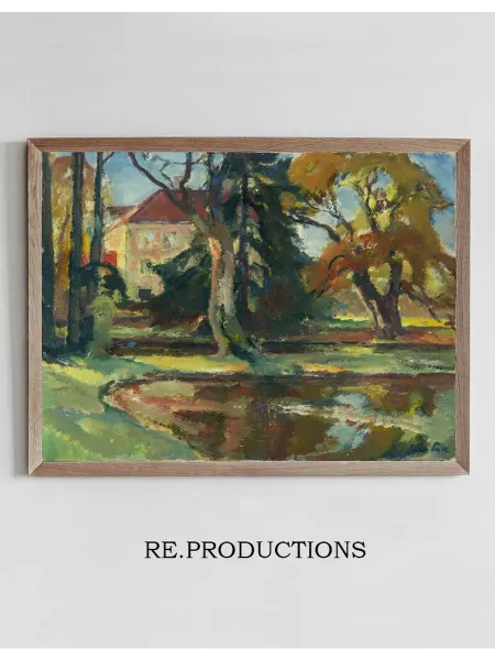 Re.productions Постер Park von Schloss Fußberg in Gauting - Leo Putz