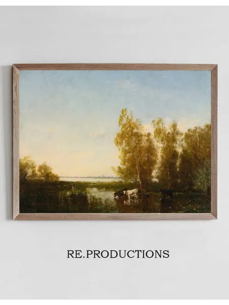 Re.productions Постер Paysage Hollandaise - Félix Ziem