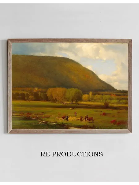 Re.productions Постер Hudson River Valley - George Inness