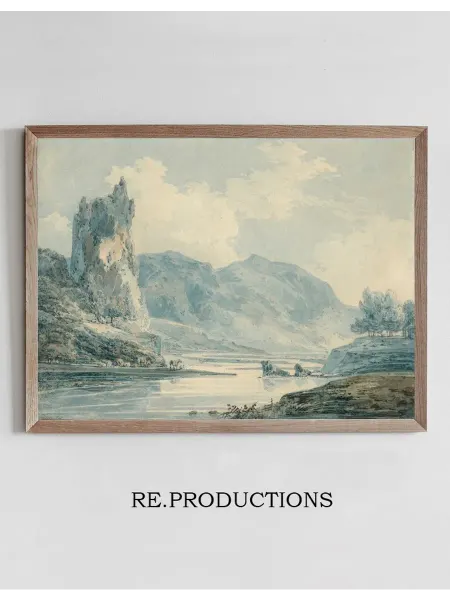 Re.productions Постер Ilam Rock - Joseph Mallord William Turner