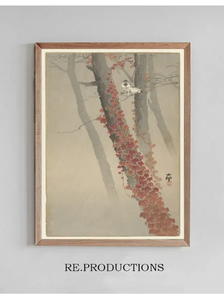 Re.productions Постер Red ivy - Ohara Koson