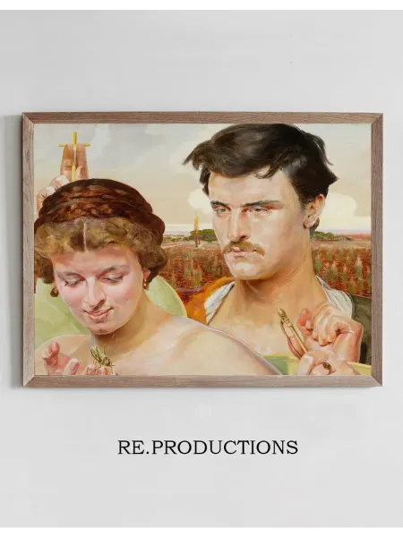 Re.productions Постер Music – right wing of the - Jacek Malczewski