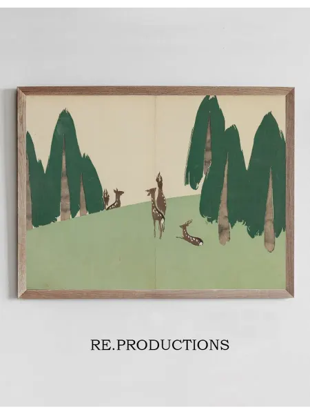 Re.productions Постер Kasuga Plain (Kasugano) - Kamisaka Sekka