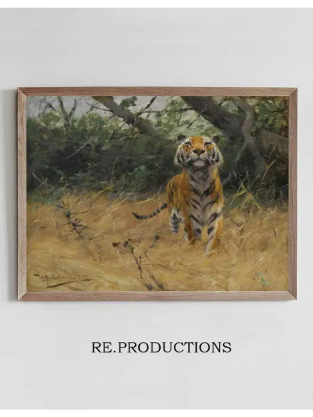 Re.productions Постер TigerOn The Watch - Wilhelm Kuhnert