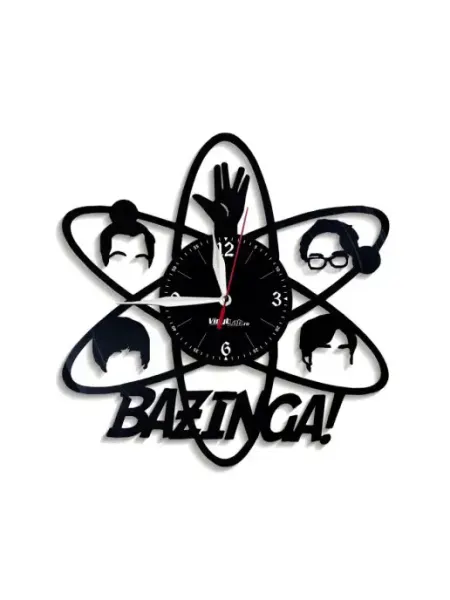 VinylLab Теория большого взрыва - часы из винила