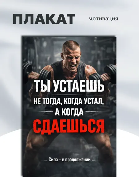 Постер А1 "Мотивация Силы"