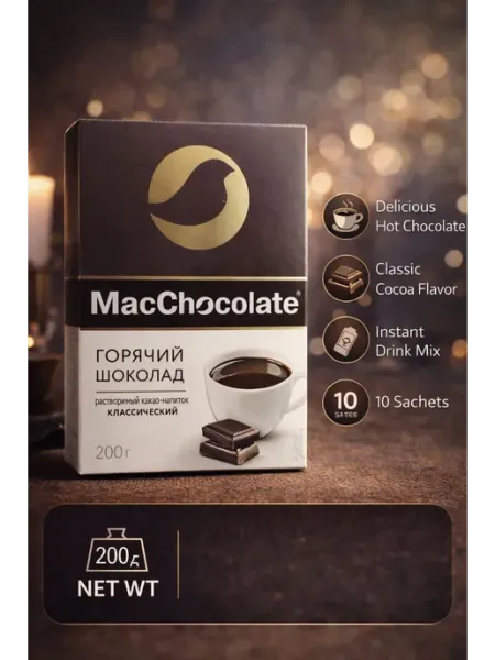 Какао-напиток растворимый MACCHOCOLATE Классический, 10 саше
