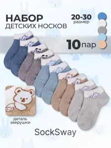 Носки SockSway для мальчиков детские, 10 пар