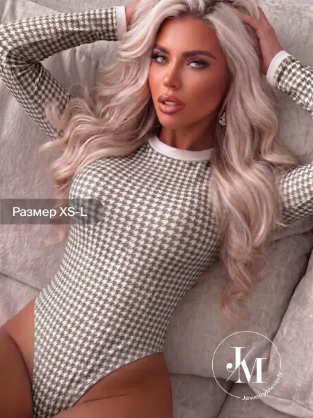 JewelryMeverly Боди утягивающее с длинным рукавом