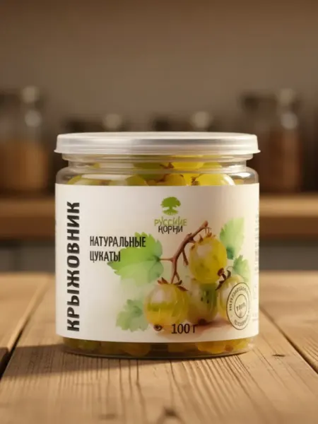 Русские корни Цукаты из крыжовника 100 г