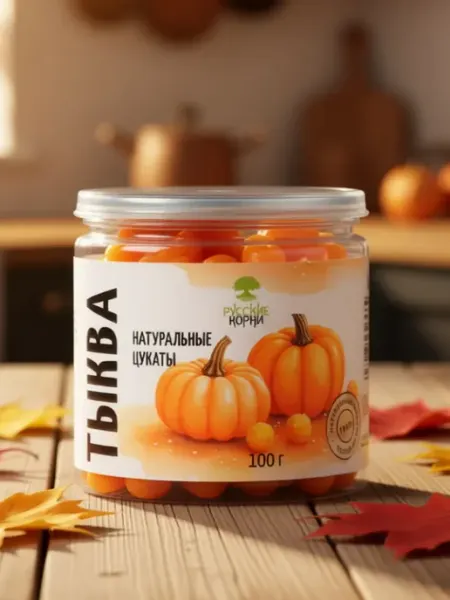 Русские корни Цукаты из тыква 100 г