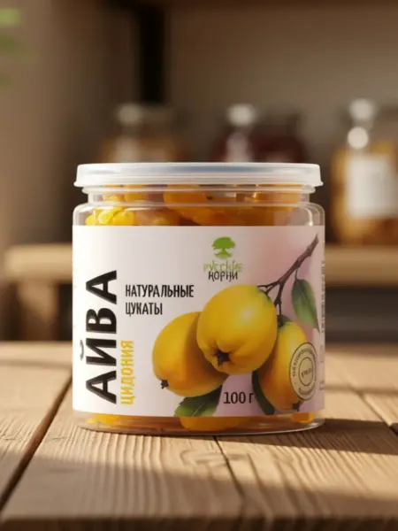 Русские корни Цукаты натуральные Айва 100 г