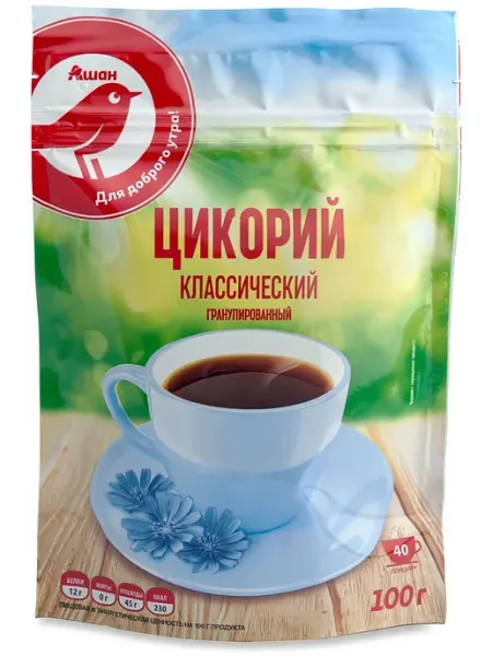 Цикорий растворимый АШАН Красная птица гранулированный, 100