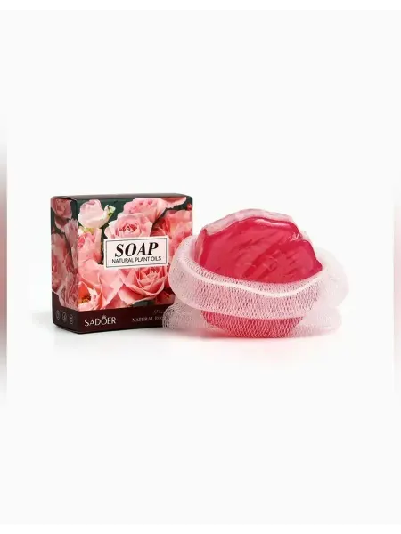 Нет бренда Натуральное мыло с эфирным маслом розы 100 г