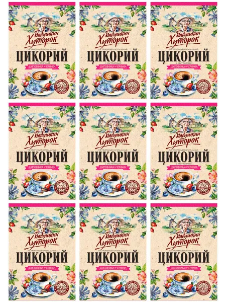 ВОКРУГ СВЕТА КК Цикорий растворимый Шиповник и Черника, 100 г, 6 шт
