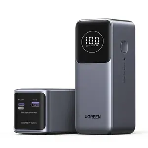 Ugreen Внешний аккумулятор, 12000 мАч, 100 Вт, серый, 35526B