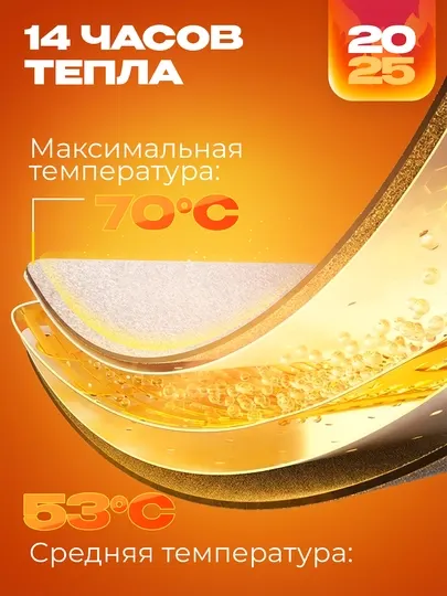 Грелка самонагревающаяся для рук GODSUNGBY, хотпак, 14 часов, 100г