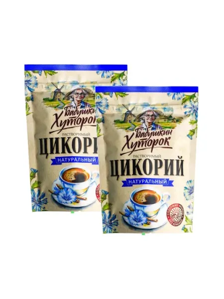 Бабушкин хуторок Цикорий растворимый Натуральный, 100 г, 2 уп