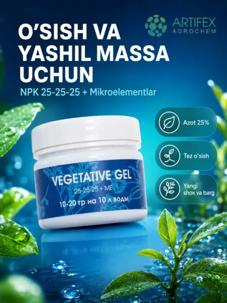 Удобрение для растений Artifex Agrochem Vegetativ gel 100 г