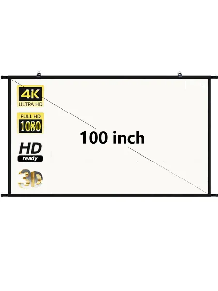 VEIDADZ 100" Кремовый экран для проектора, настенный ALR