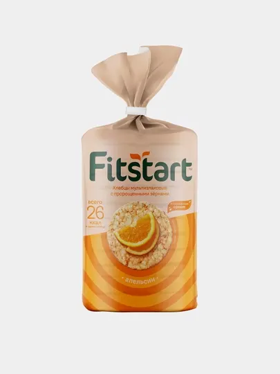 Хлебцы Fitstart, мультизлаковые, апельсин, 100 г