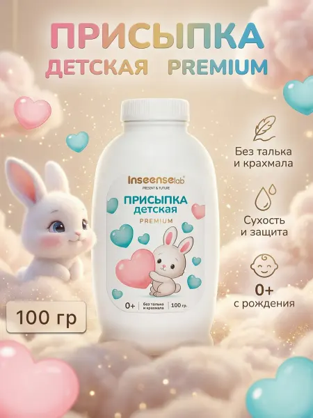 INSEENSE Детская присыпка для новорожденных Premium 100г