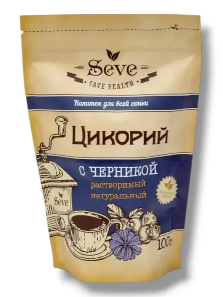 Kazhura Цикорий c черникой растворимый натуральный, 100г
