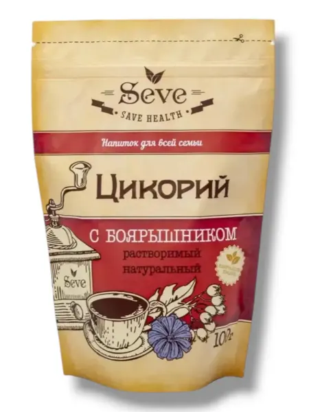 Kazhura Цикорий c боярышником растворимый натуральный, 100г
