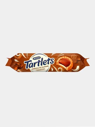 McVitie’s Tartlets печенье-тарталетки из цельнозер. муки со вкусом шоколада, 100 г, 3 шт