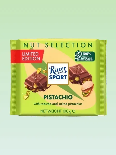 Ritter sport Шоколад белый имбирное печенье, 100г