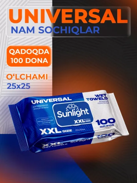 Влажные салфетки BC Sunlight 100 Universal XXL