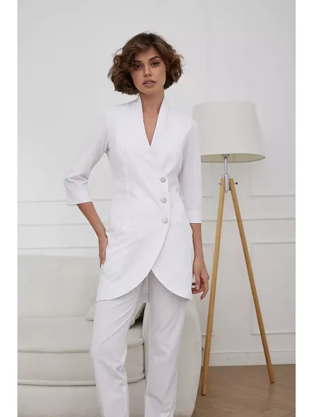 Trendy Uniform Халат медицинский короткий Спецодежда Хирургический