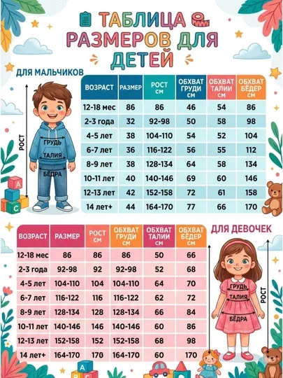 Майка детская нательная, 100% хлопок, для мальчика и девочки