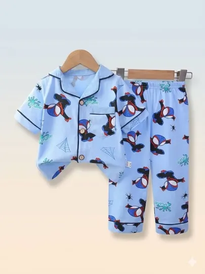 Детская пижама из 100% хлопка, для детей 1–4 лет, удобная и качественная
